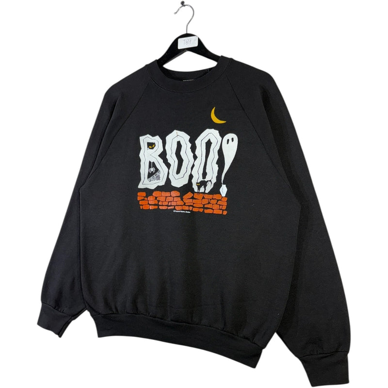 Vintage Boo Ghost Print Sweatshirt Crewneck