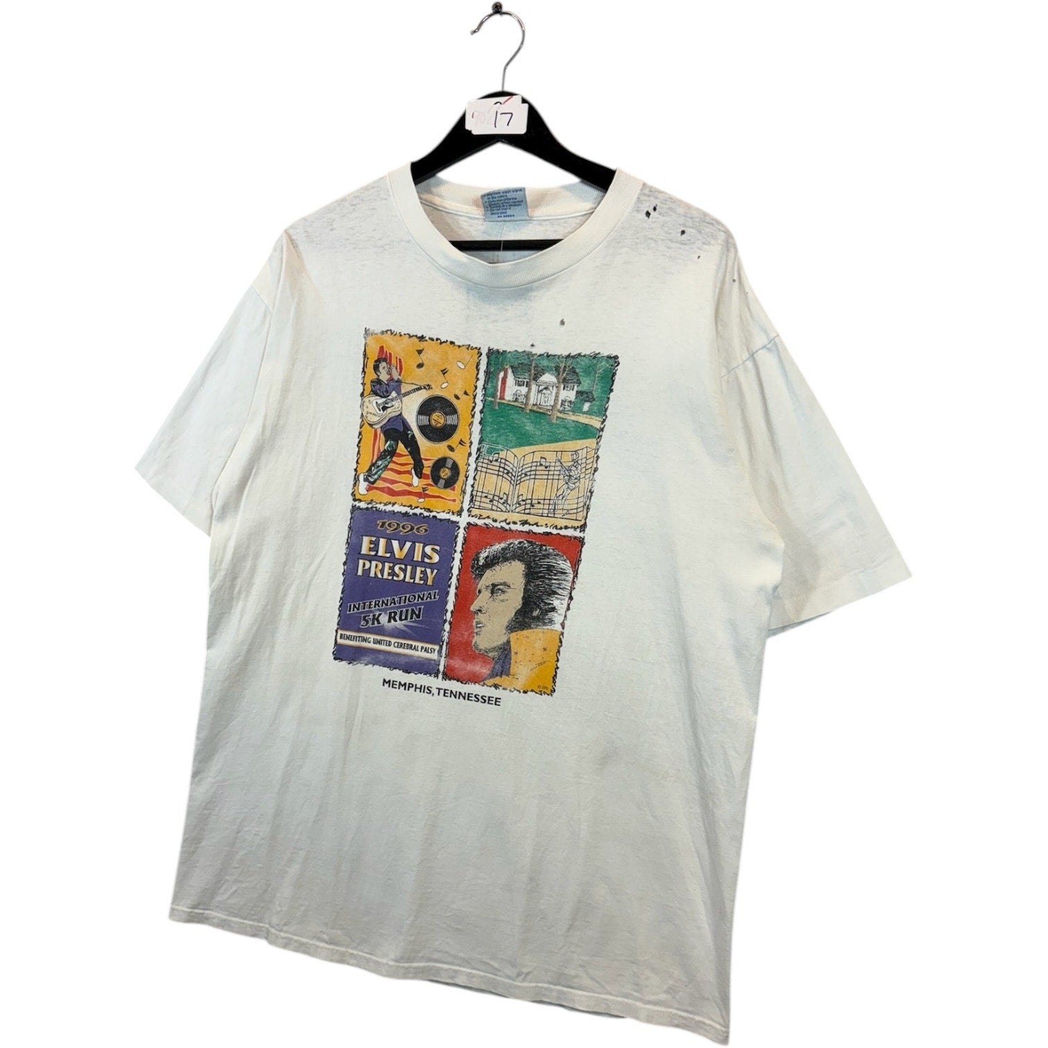 Vintage Elvis Presley International 5K Run T-Shirt