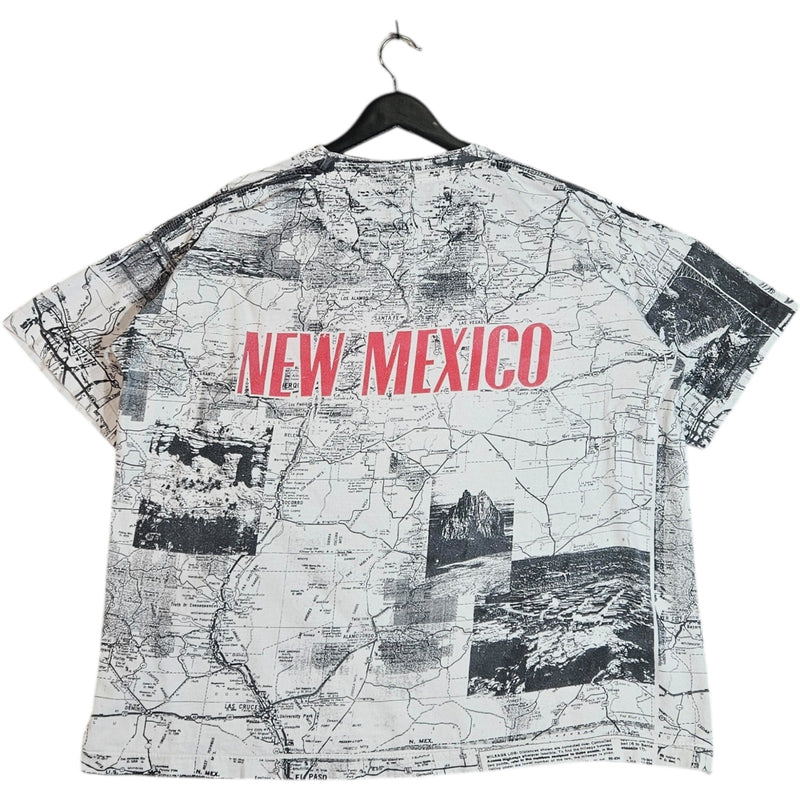 Vintage New Mexico Map AOP T-Shirt