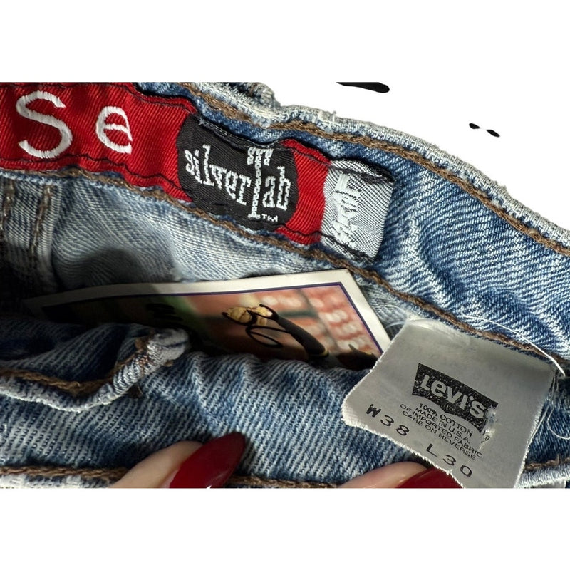 Vintage Levi's Silver Tab Loose Straight Leg Denim Jeans 38x30