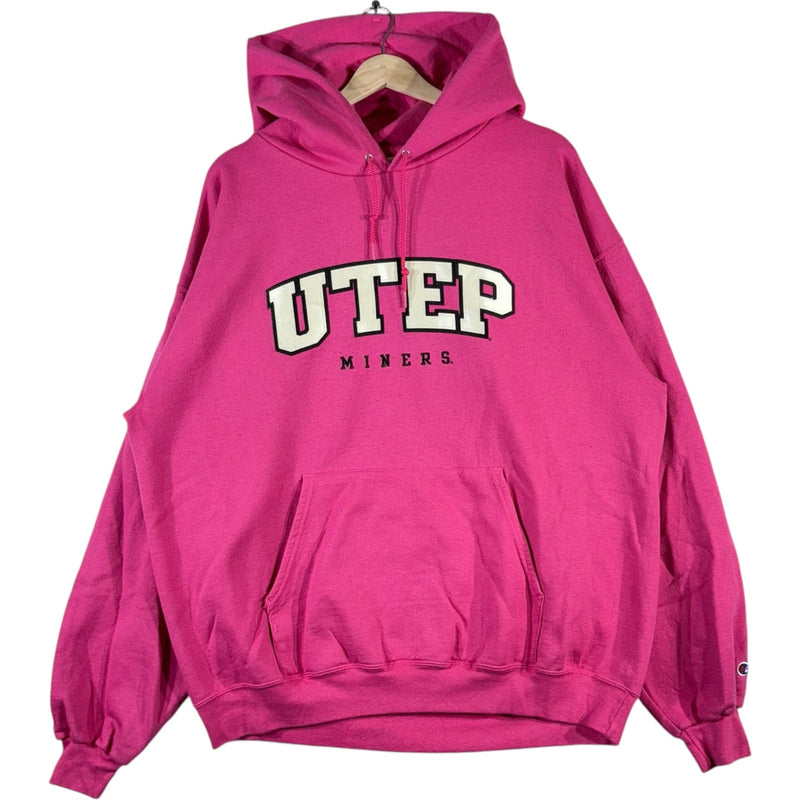 Vintage Champion University of Texas El Paso Miner Hoodie