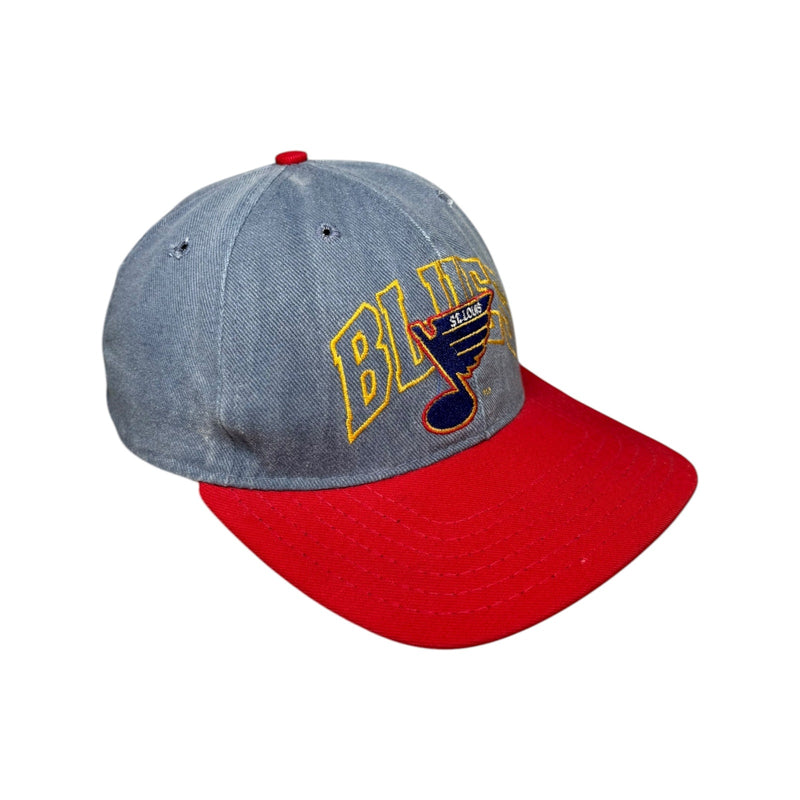Vintage St. Louis Blues Denim Snapback Hat OSFA