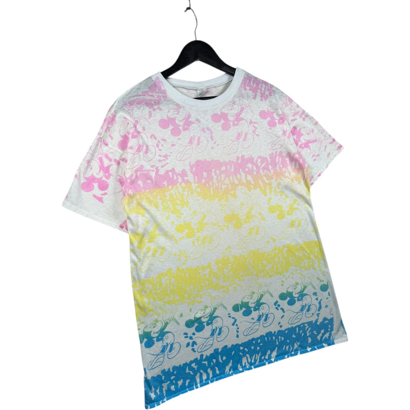 Vintage Disney Mickey Mouse Pastel Gradient T-Shirt