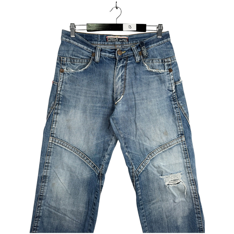 Vintage Wild Indigo Straight Leg Denim Jeans 34
