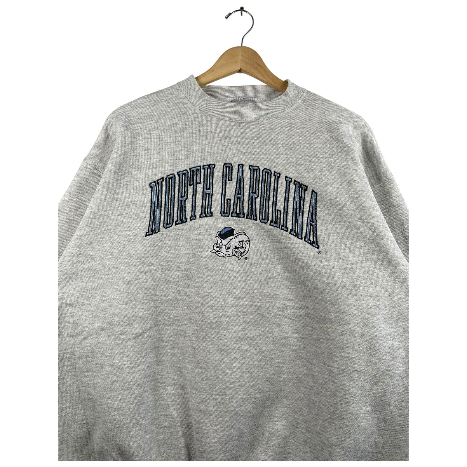 Vintage Logo 7 University Of North Carolina Crewneck
