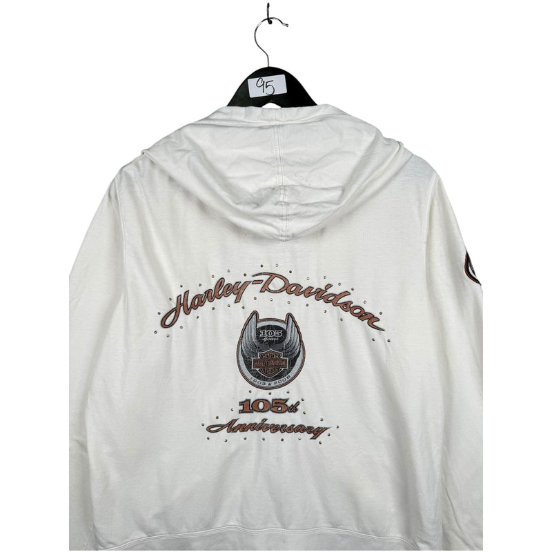 Vintage Harley Davidson 105th Anniversary Full Zip Hoodie