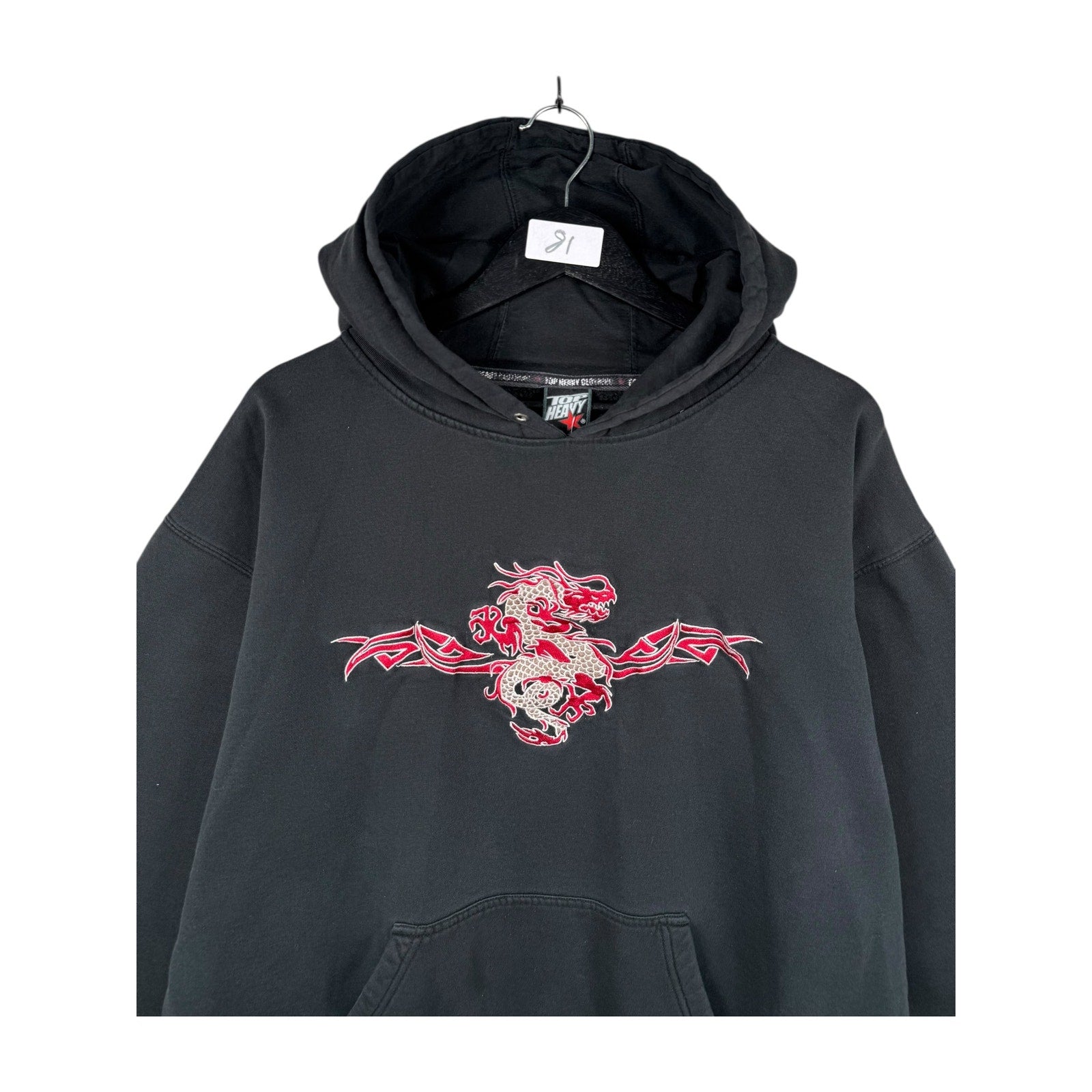 Vintage Red Dragon Tribal Hoodie