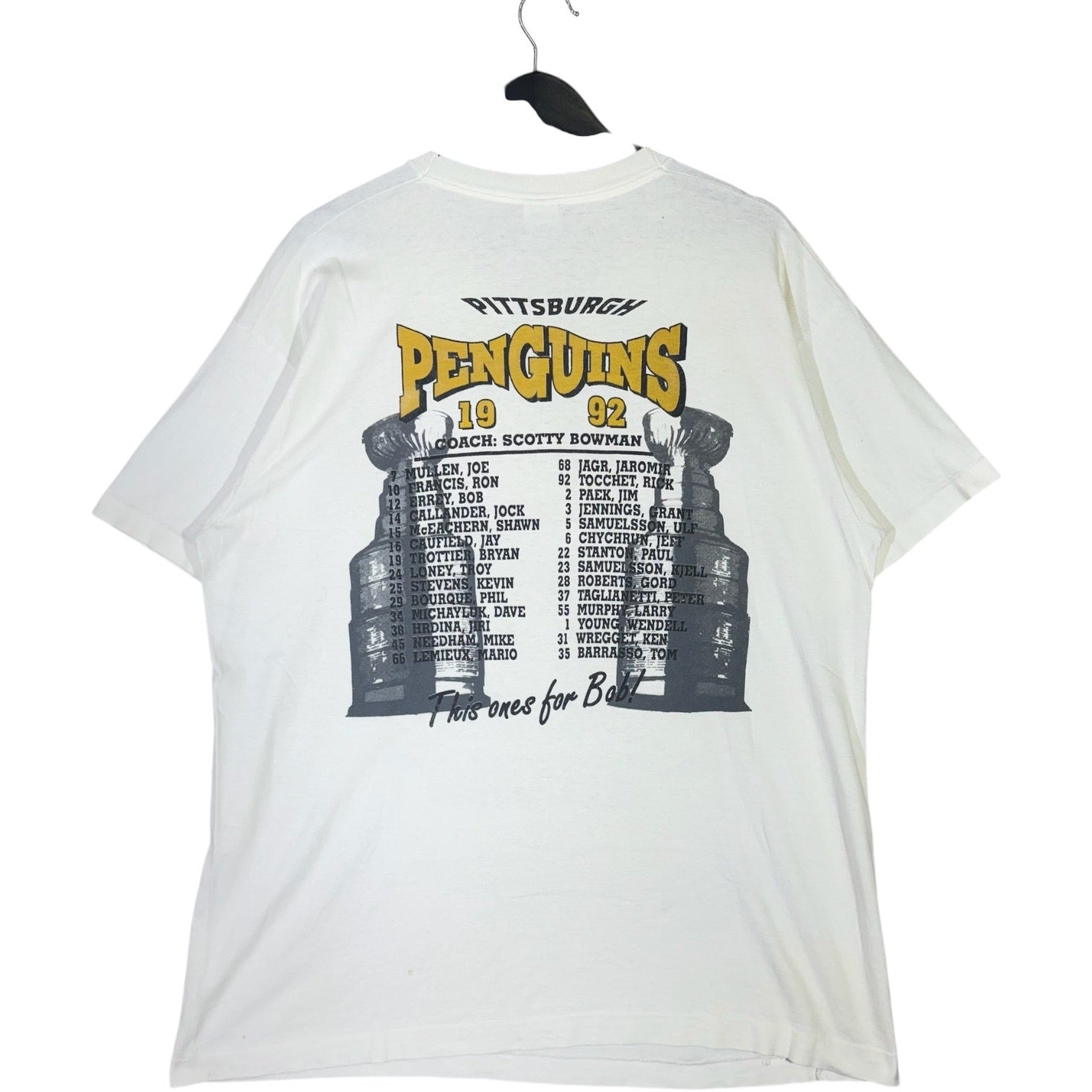 Vintage Pittsburgh Penguins Back to Back Champs Tee 1992