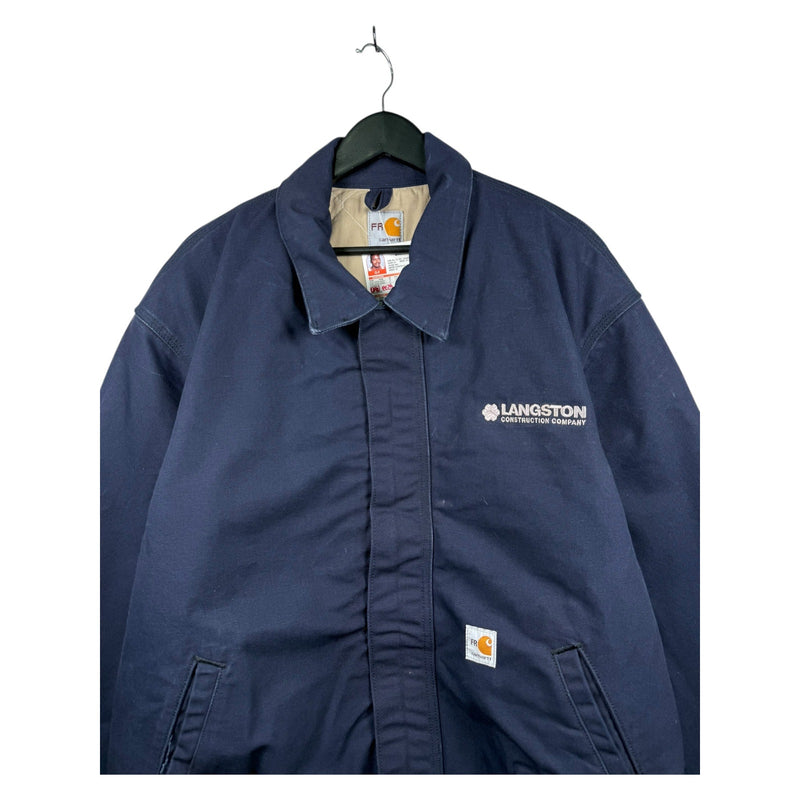 Vintage Carhartt Workwear Fire Resistant Full Zip Jacket