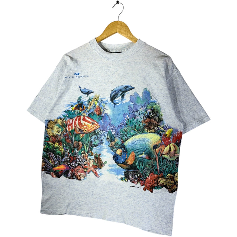 Vintage Mystic Aquarium Ocean Reef Graphic T-Shirt