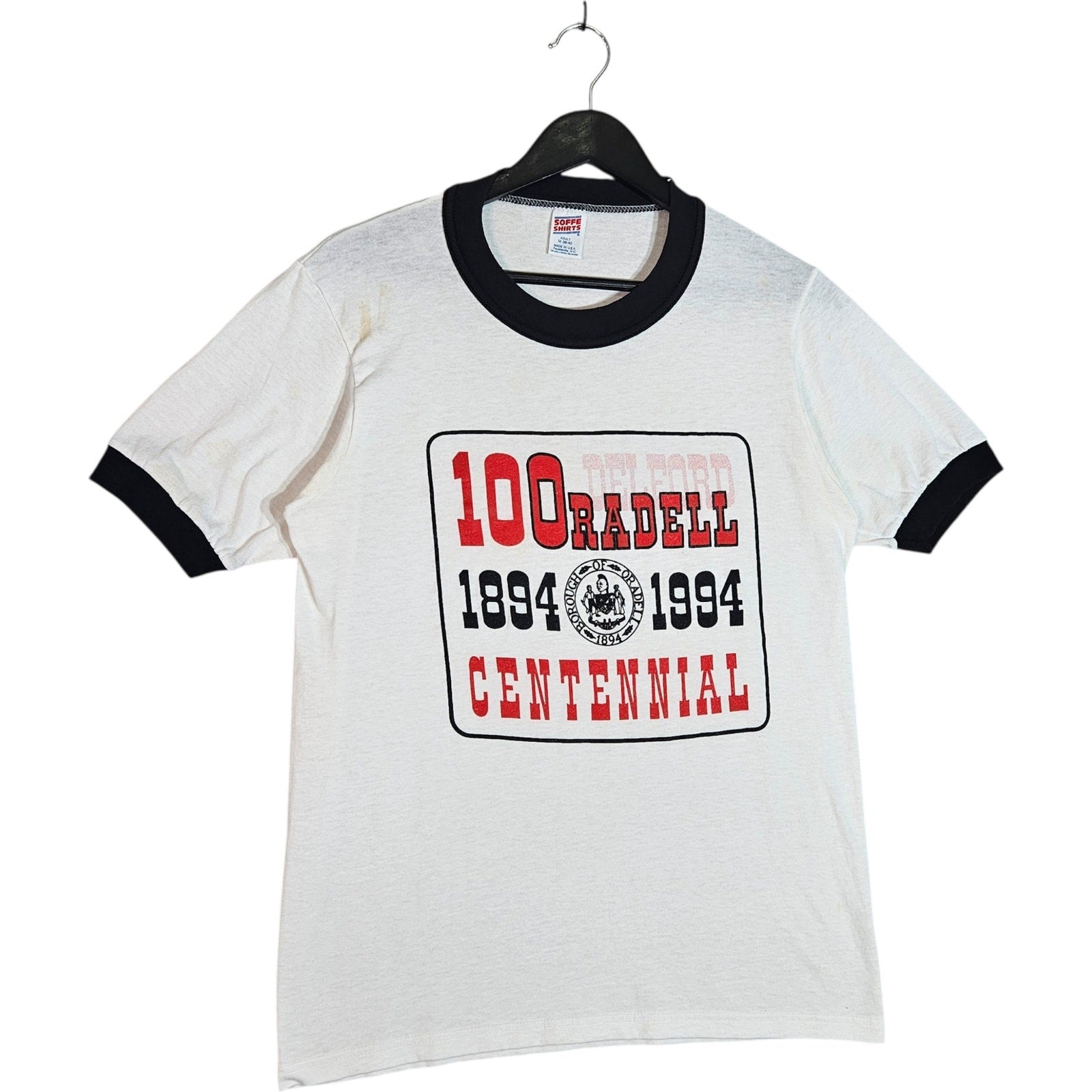 Vintage Delford Radell Centennial Ringer Shirt 1994