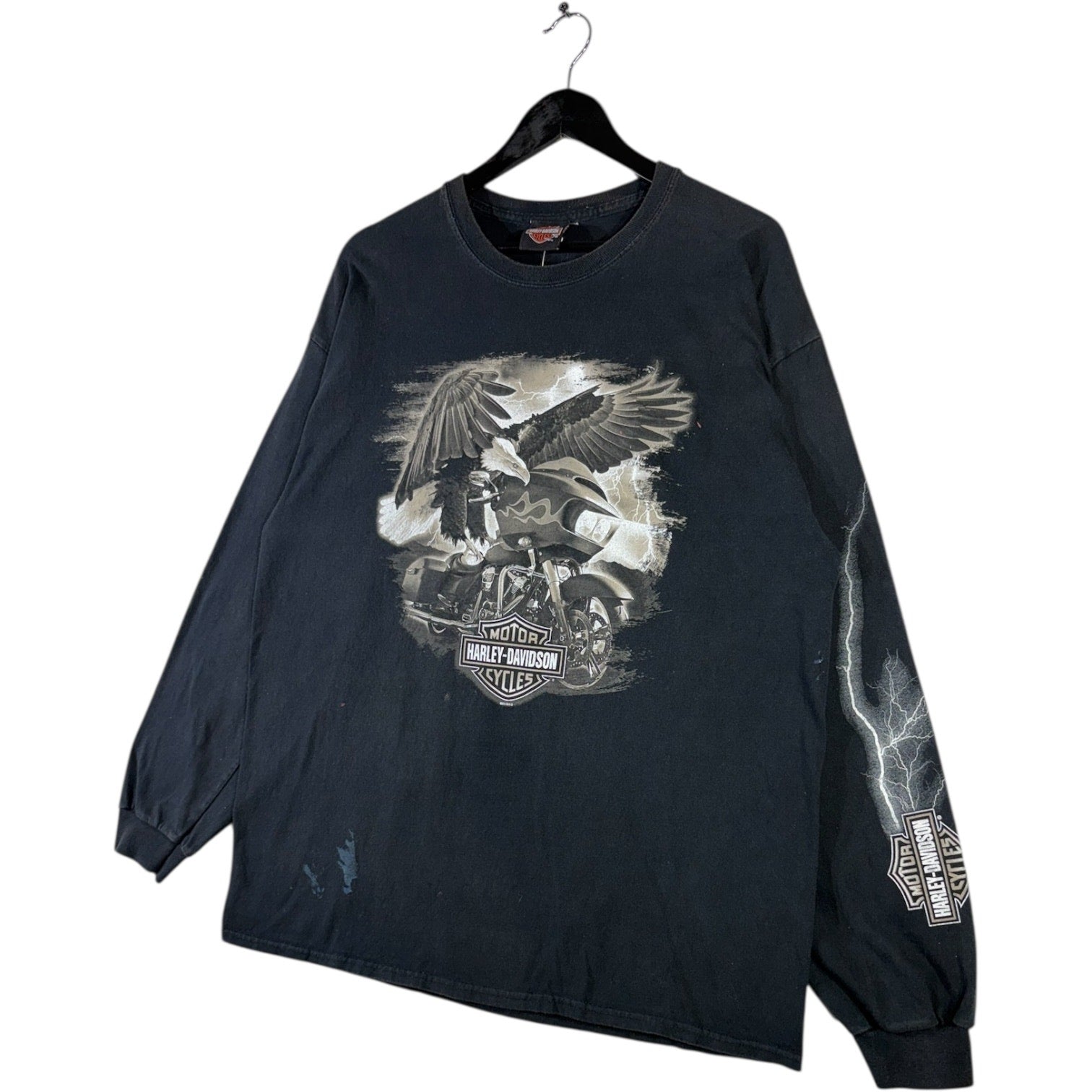 Vintage Harley Davidson Motorcycles New River Long Sleeve