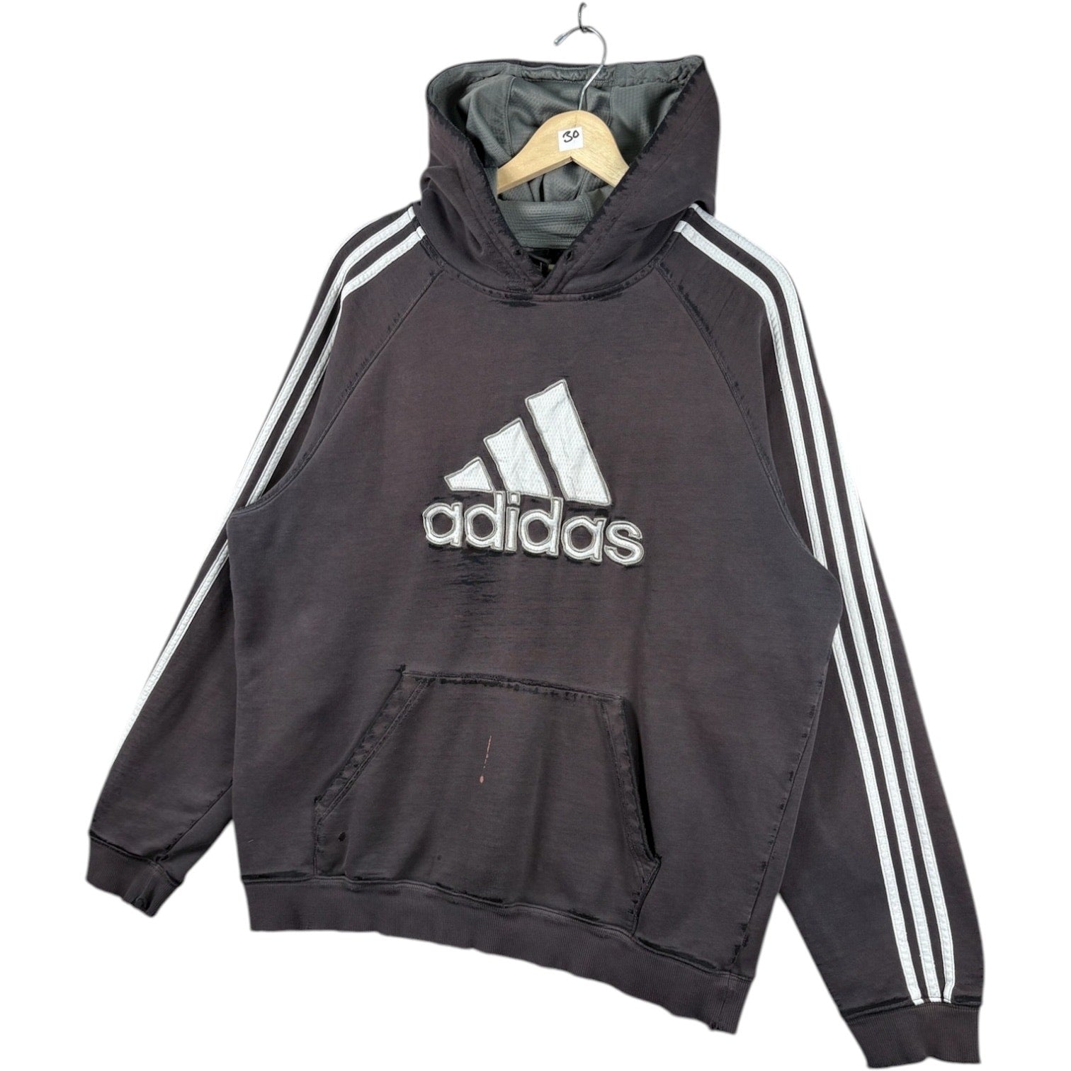 Vintage Adidas Trefoil Stripes Hoodie