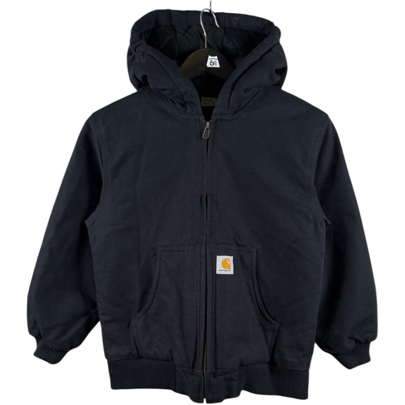 Vintage Youth Carhartt Active Jac Insulated Hoodie Full Zip Jacket