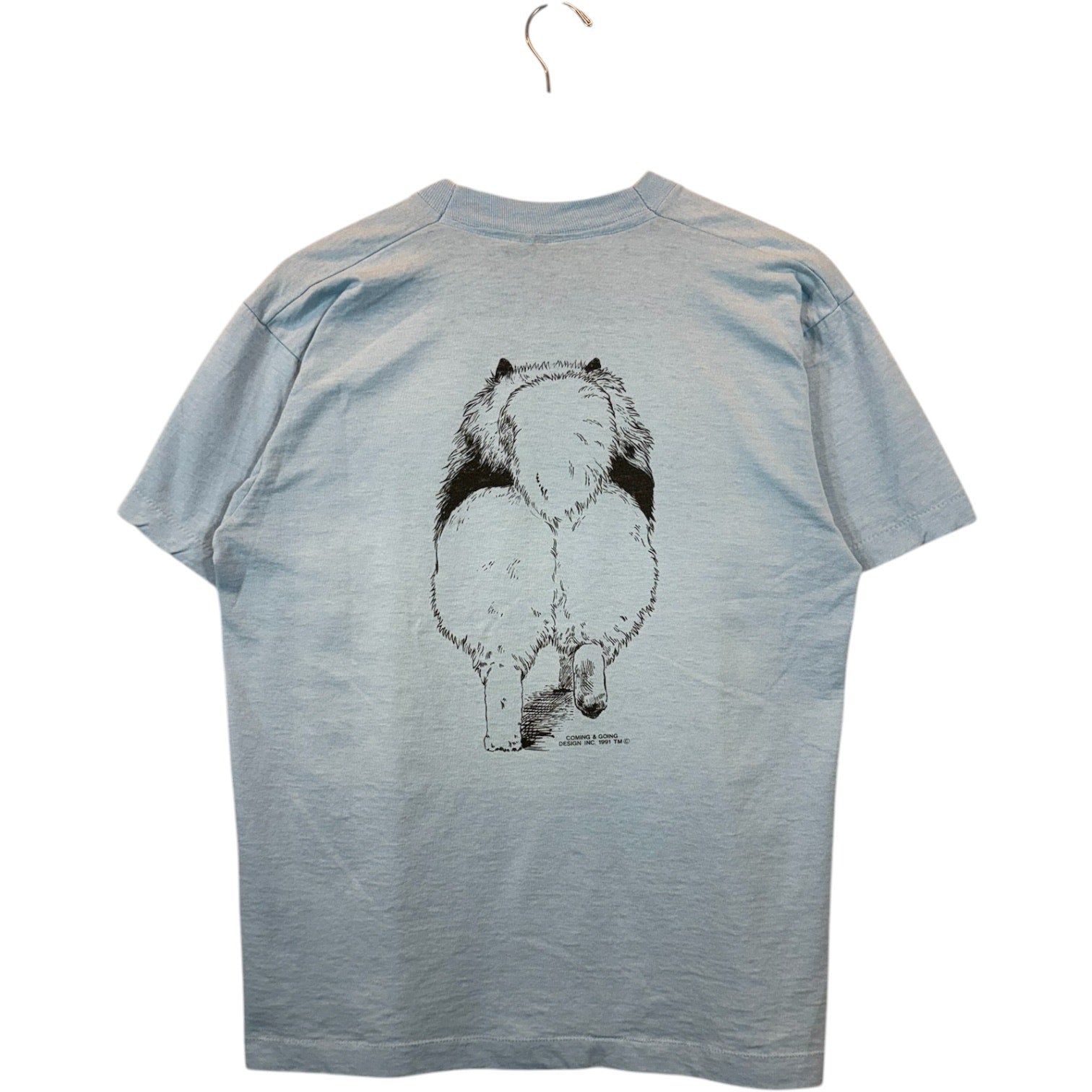 Vintage Coming & Going Design 1991 T-Shirt