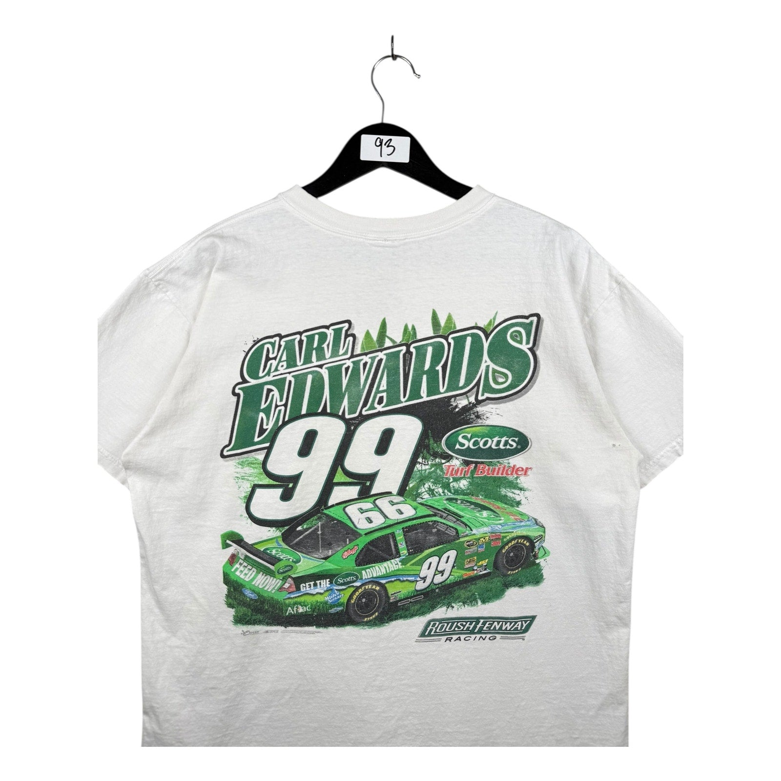 Vintage Carl Edwards #99 Scotts Ford NASCAR Racing T-Shirt