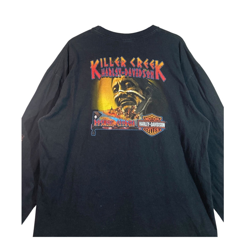 Vintage Harley-Davidson Killer Creek Skull Long Sleeve T-Shirt
