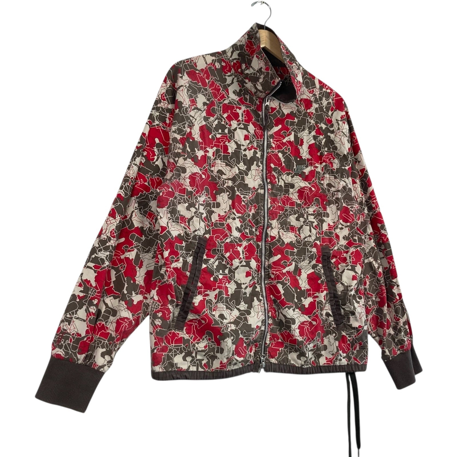 Vintage Nike Camo Print Bomber Light Jacket