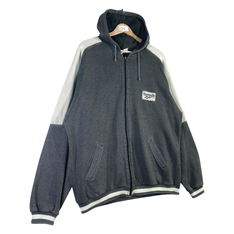 Vintage Reebok Color Block Full Zip Hoodie