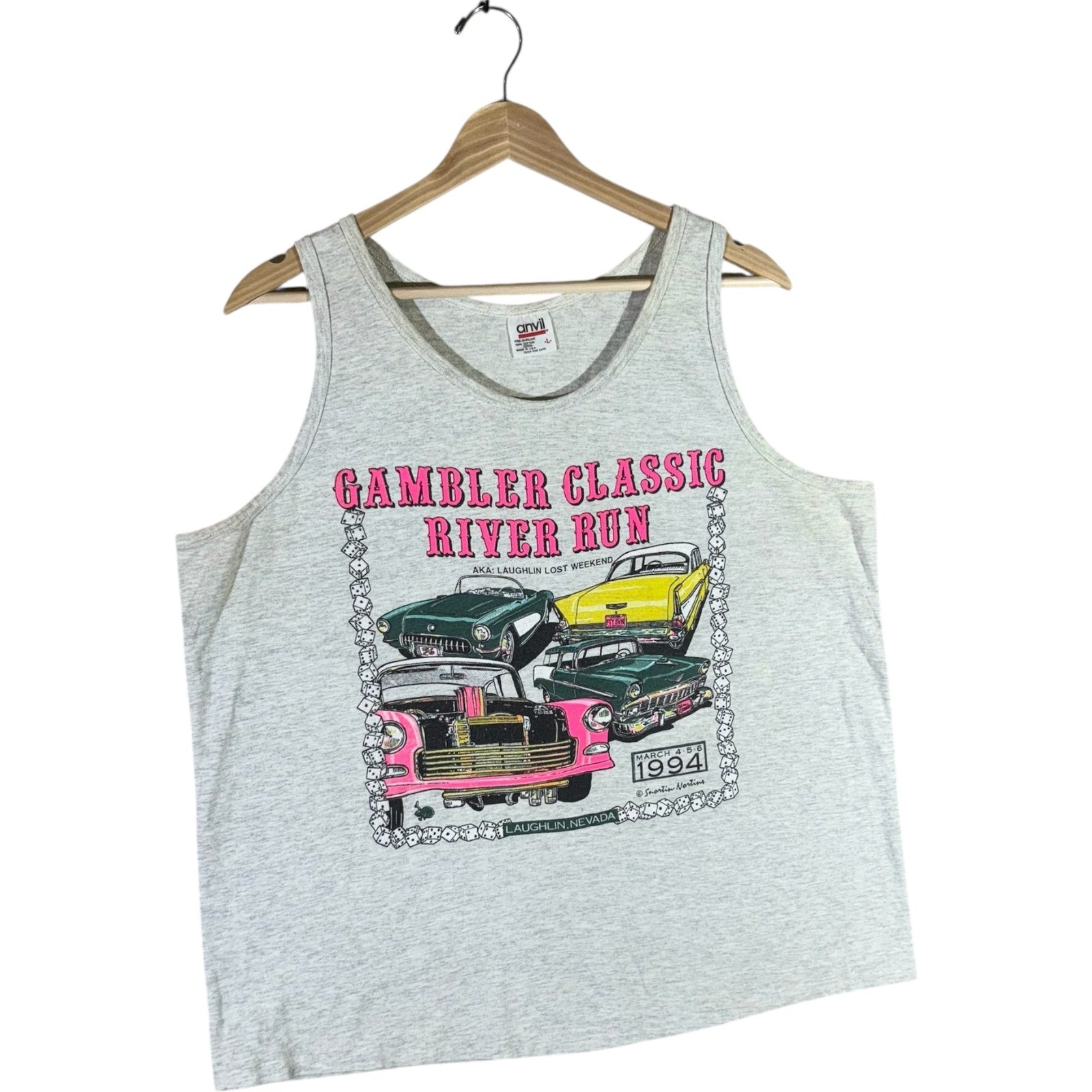 Vintage Gambler Classic River Run Tank Top 90s