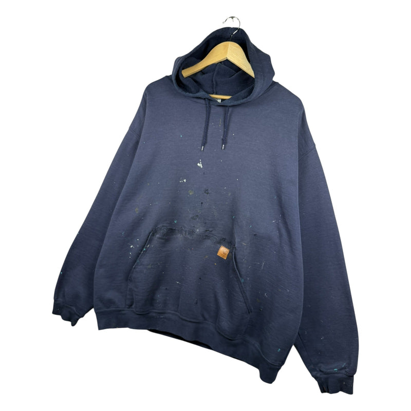 Vintage Carhartt Paint Splattered Pullover Hoodie