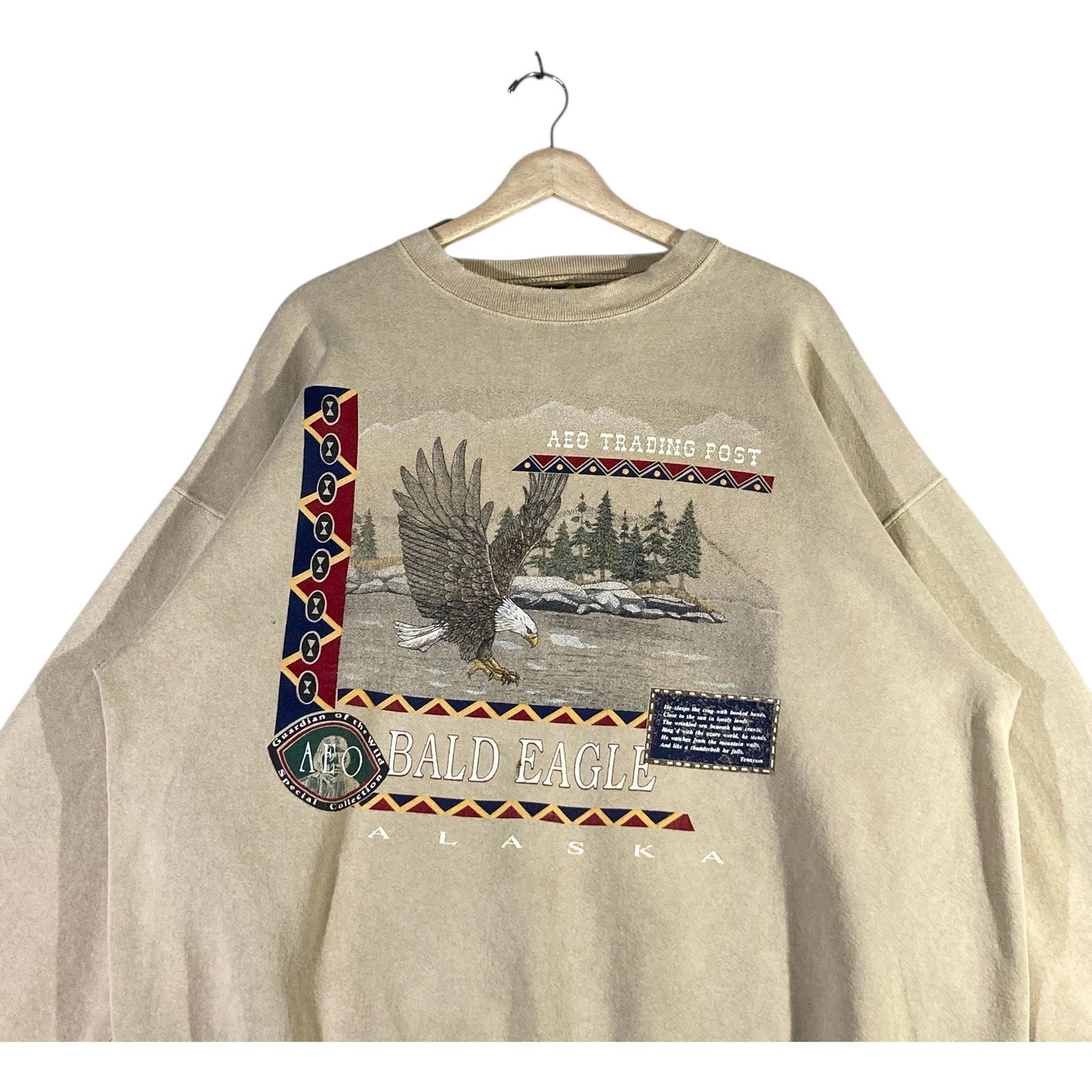 Vintage American Eagle Bald Eagle Alaska Souvenir Crewneck