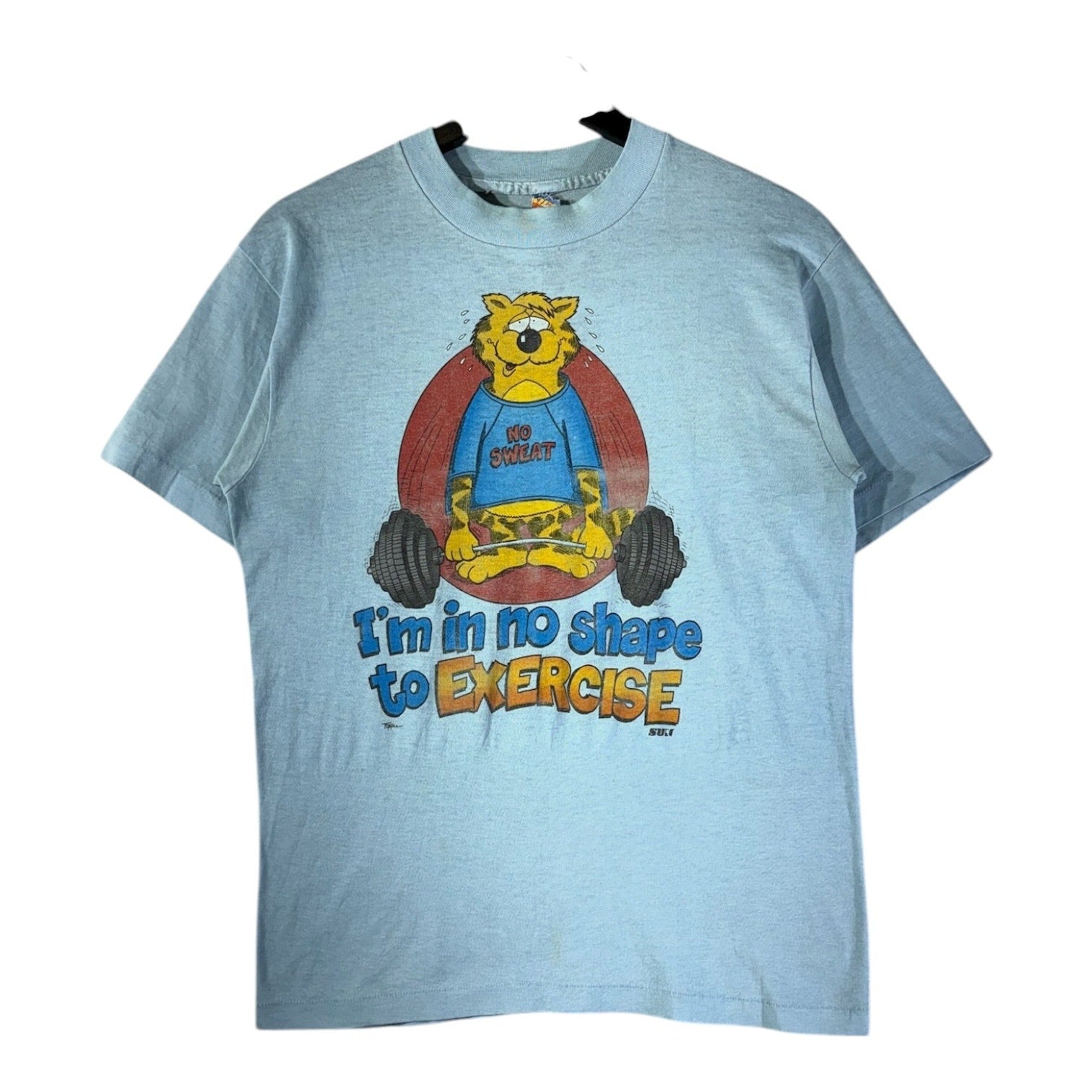 Vintage No Sweat Cat Funny T-Shirt