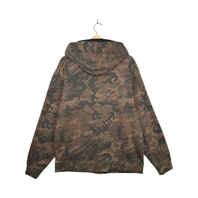 Vintage Harley Davidson Camo Full Zip Hoodie