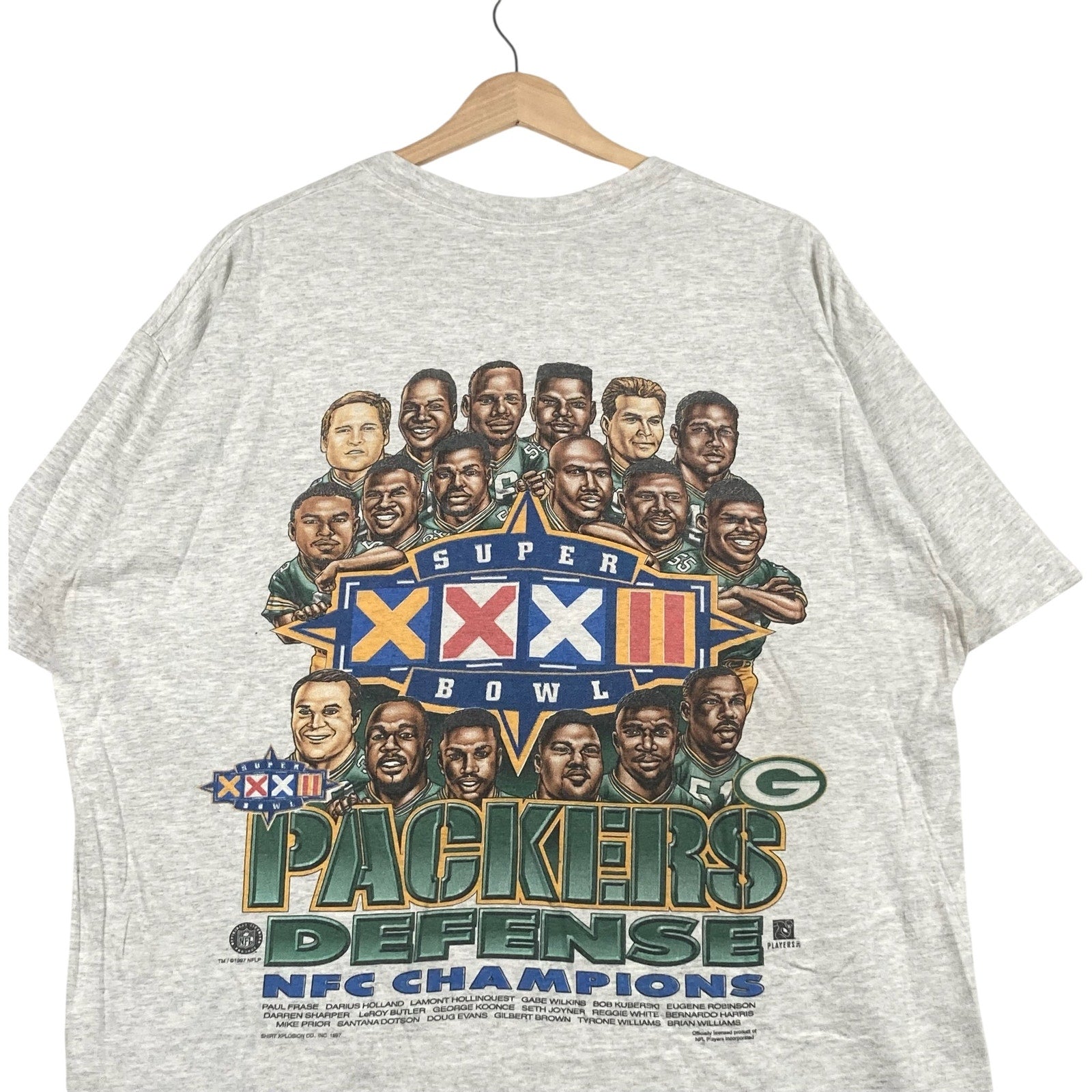 Vintage Green Bay Packers Super Bowl XXXI Champions 1997 Tee