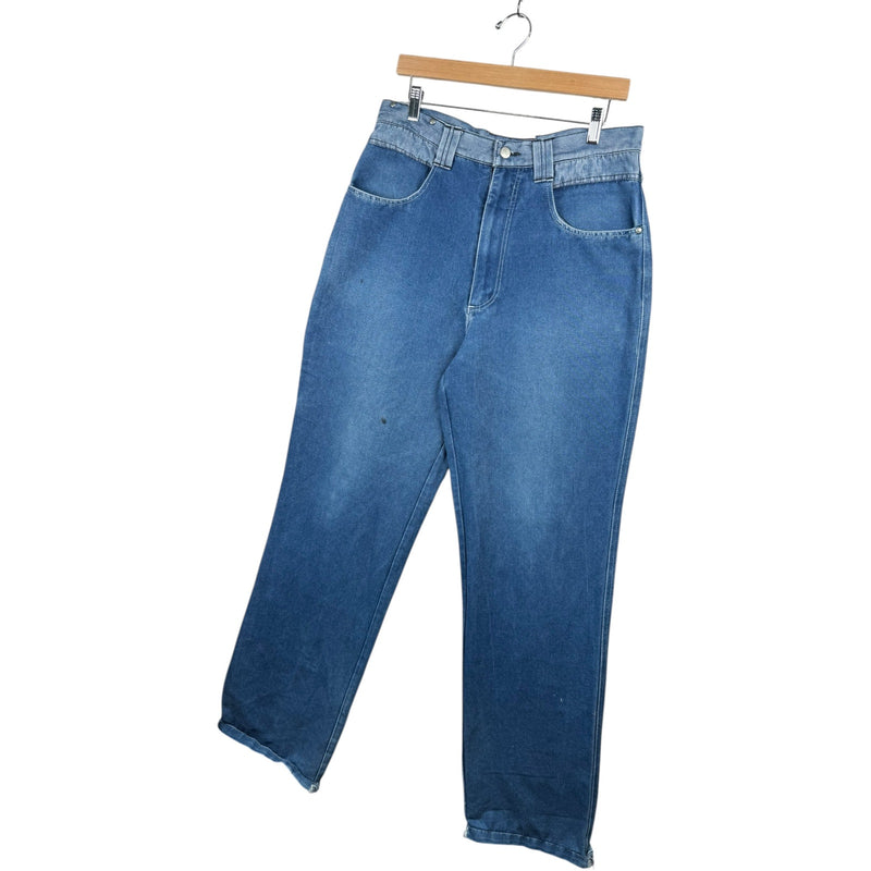 Vintage Buster Wide Leg Denim Jeans 33