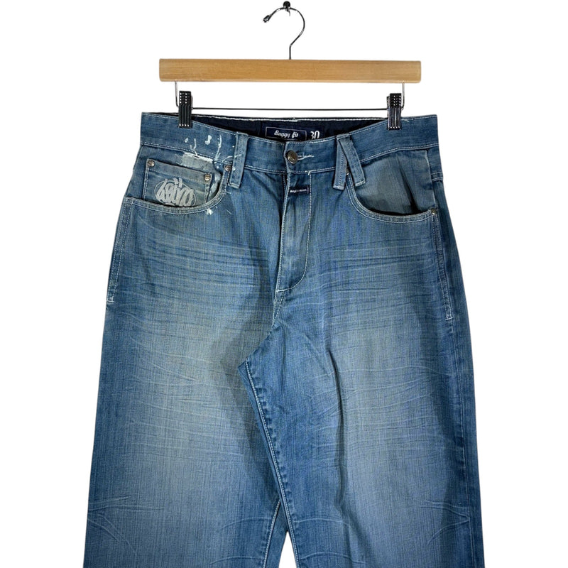 Y2K Karl Kani Baggy Fit Wide Leg Denim Jeans 32x30