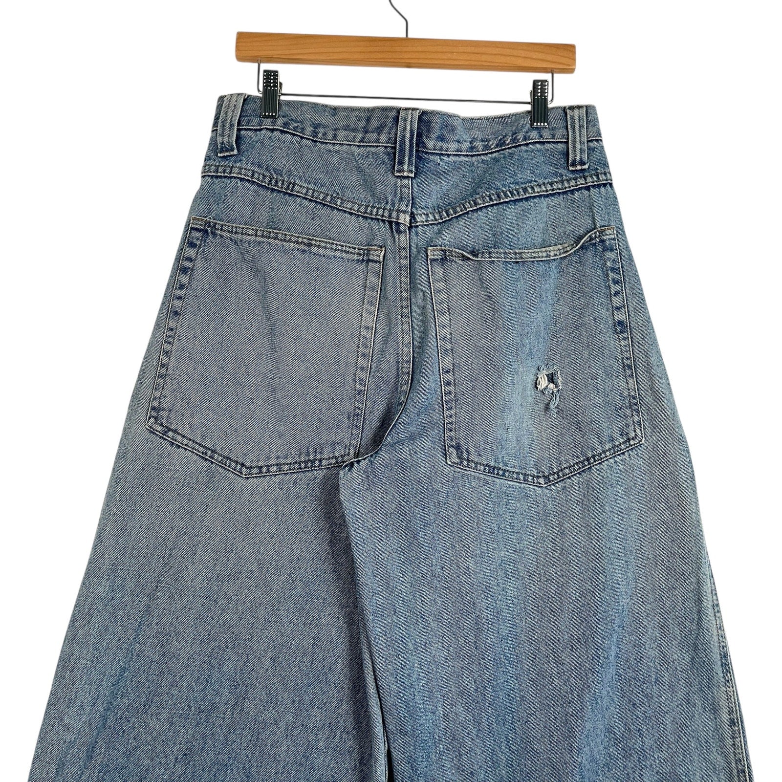 Vintage Elephant Leg Baggy Wide Leg Denim Jeans 32 x 27
