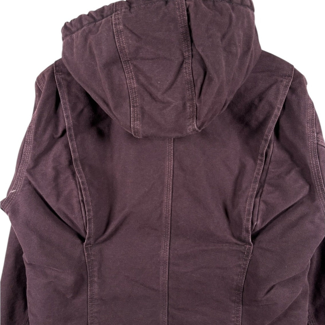 Vintage Carhartt Sherpa Lined Full Zip Hooded Workwear Jacket