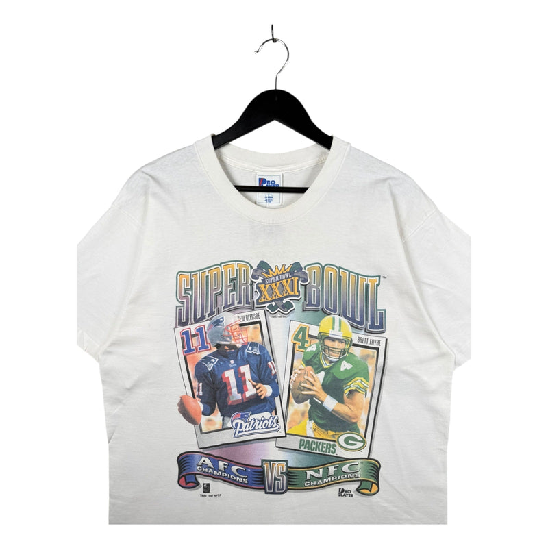 Vintage Super Bowl XXXI Patriots vs Packers NFL T-Shirt