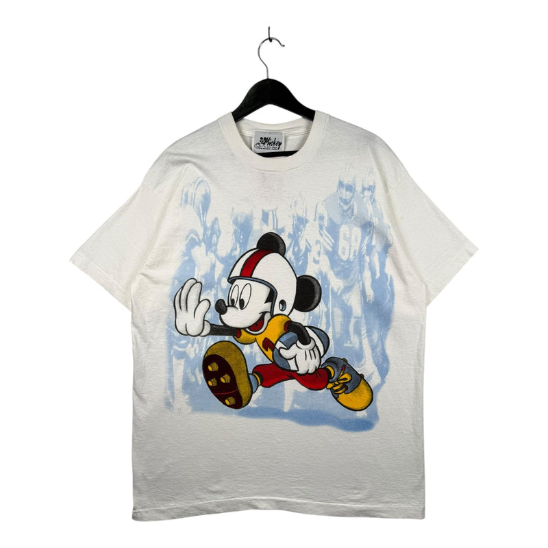 Vintage Disney Mickey Mouse Football T-Shirt