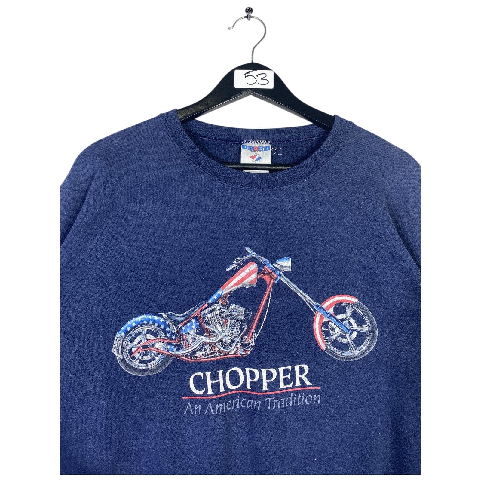 Vintage Chopper An American Tradition Motorcycle Crewneck