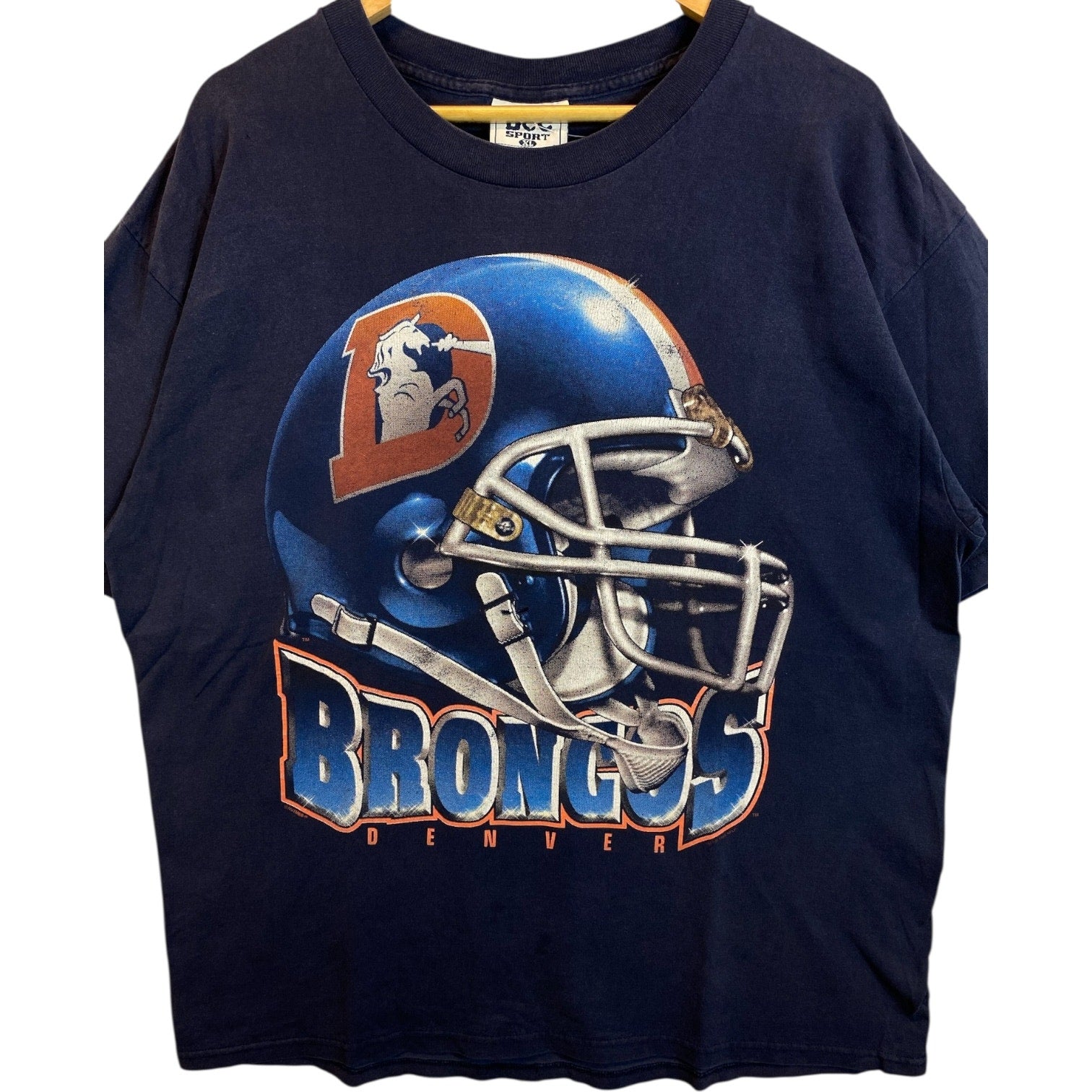 Vintage Denver Broncos Helmet NFL T-Shirt