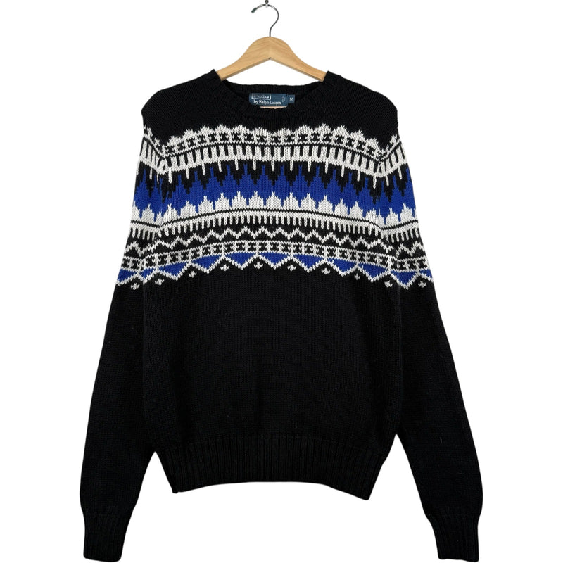 Vintage Polo Ralph Lauren Wrap Around Patterned Sweater
