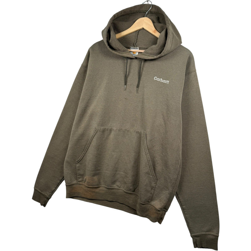 Vintage Carhartt Embroidered Logo Hoodie