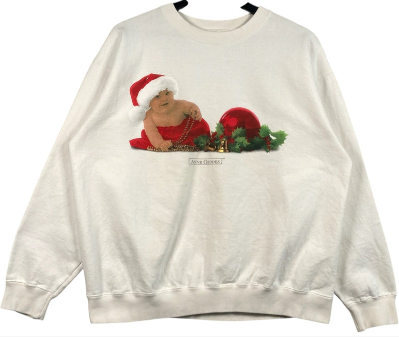 Vintage Christmas Baby Anne Geddes Crewneck