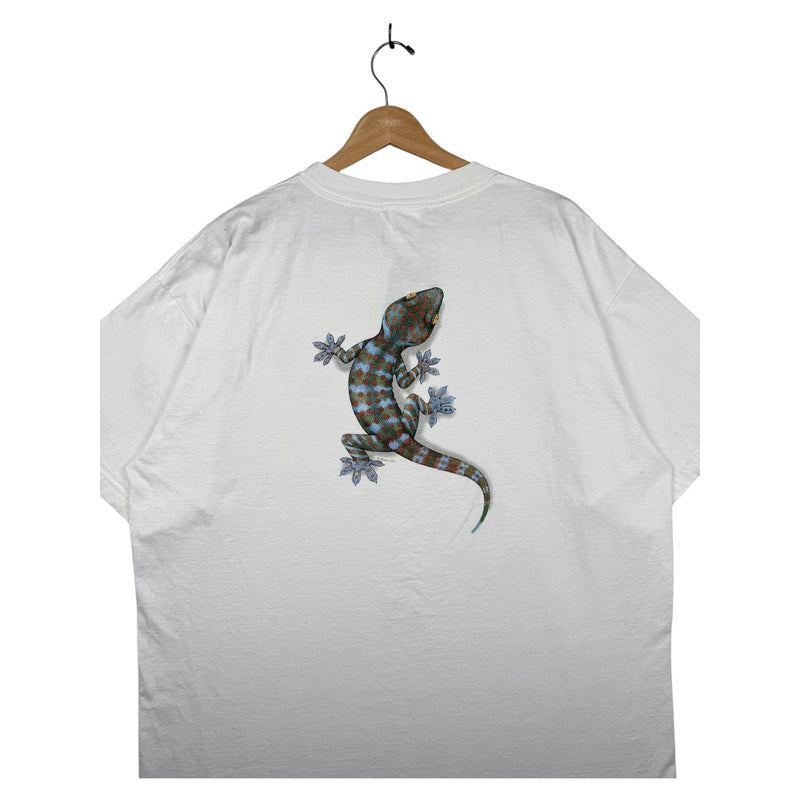 Vintage Human-i-tees Gecko Print T-Shirt