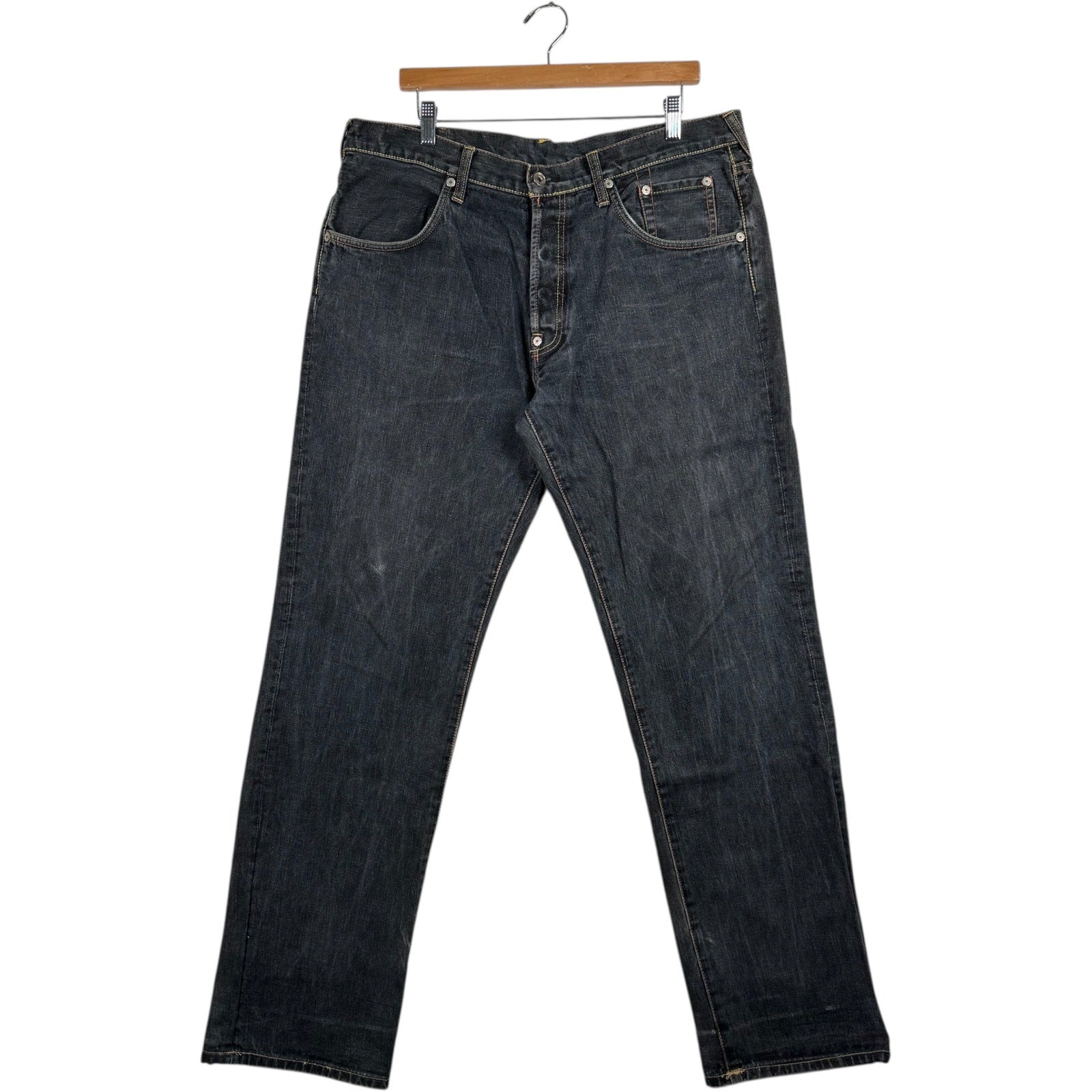 Vintage Evisu Straight Leg Denim Jeans 38x33