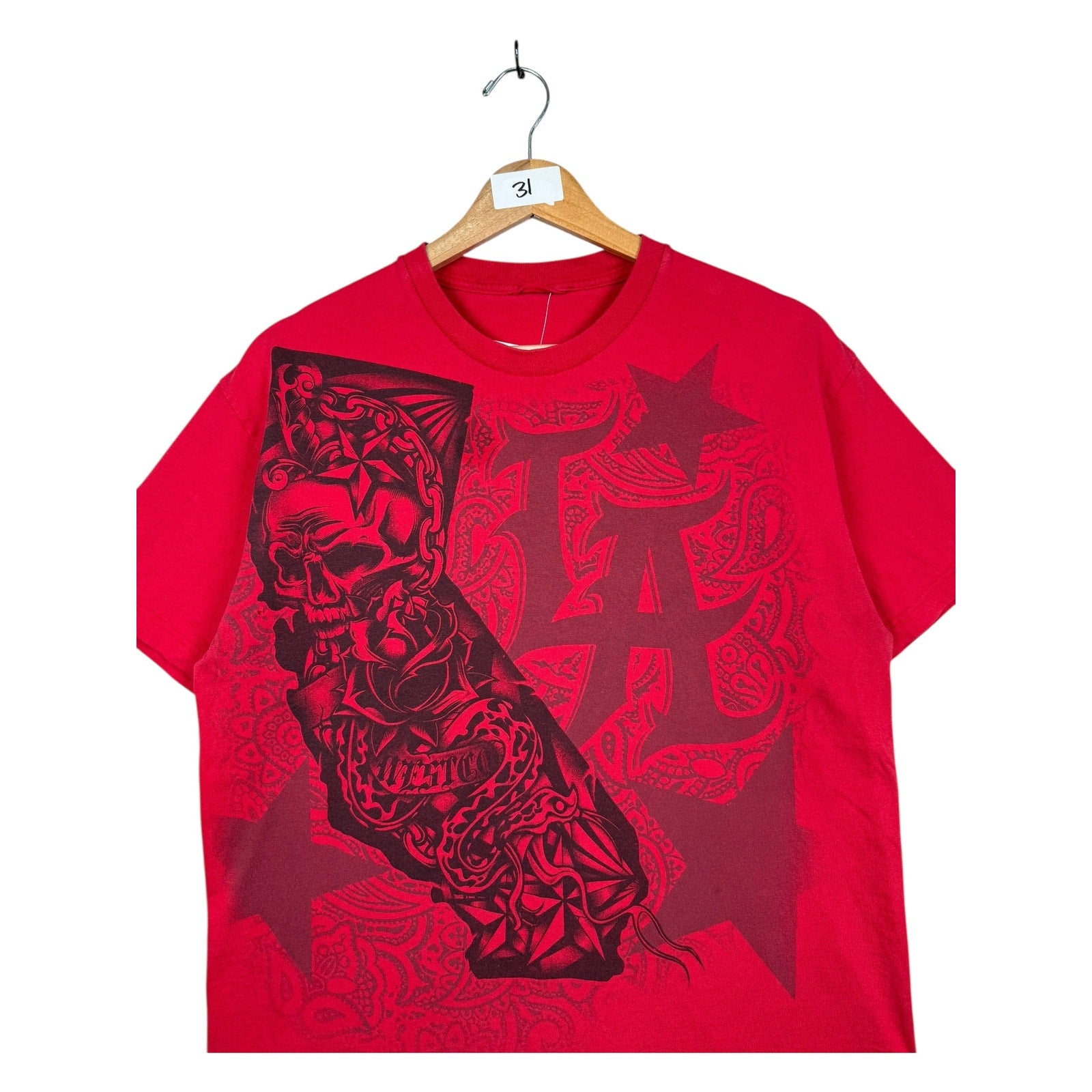 Vintage California LA Tattoo Skull T-Shirt