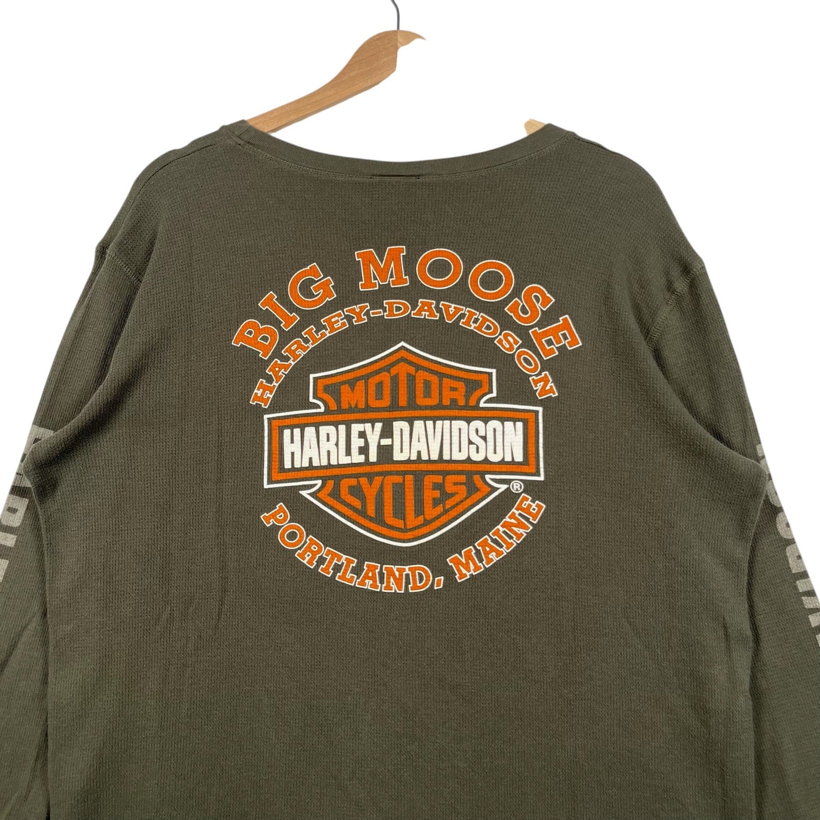 Vintage Harley Davidson of Big Moose Portland Long Sleeve
