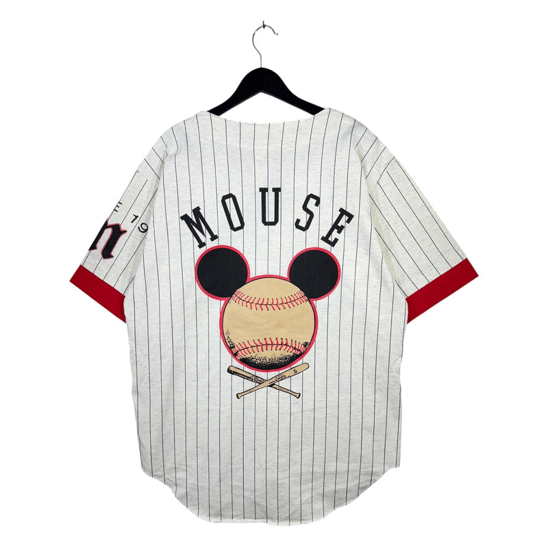 Vintage Disney Mickey Mouse 1 Striped Jersey Shirt NWT