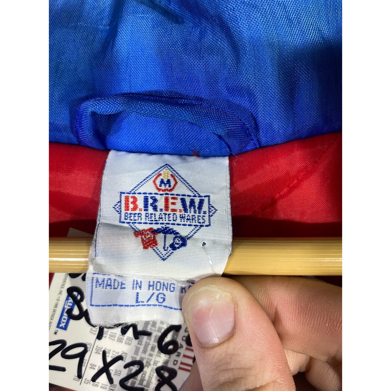 Vintage Molson Canada Maple Leaf Colorblock Puffer Jacket