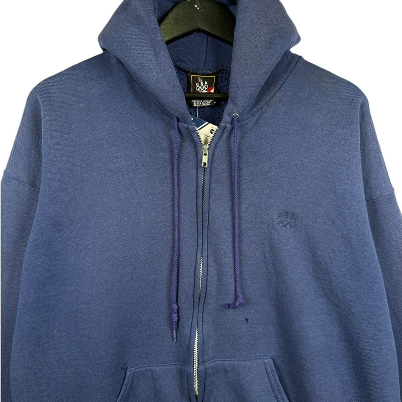Vintage USA Olympics Embroidered Logo Hoodie