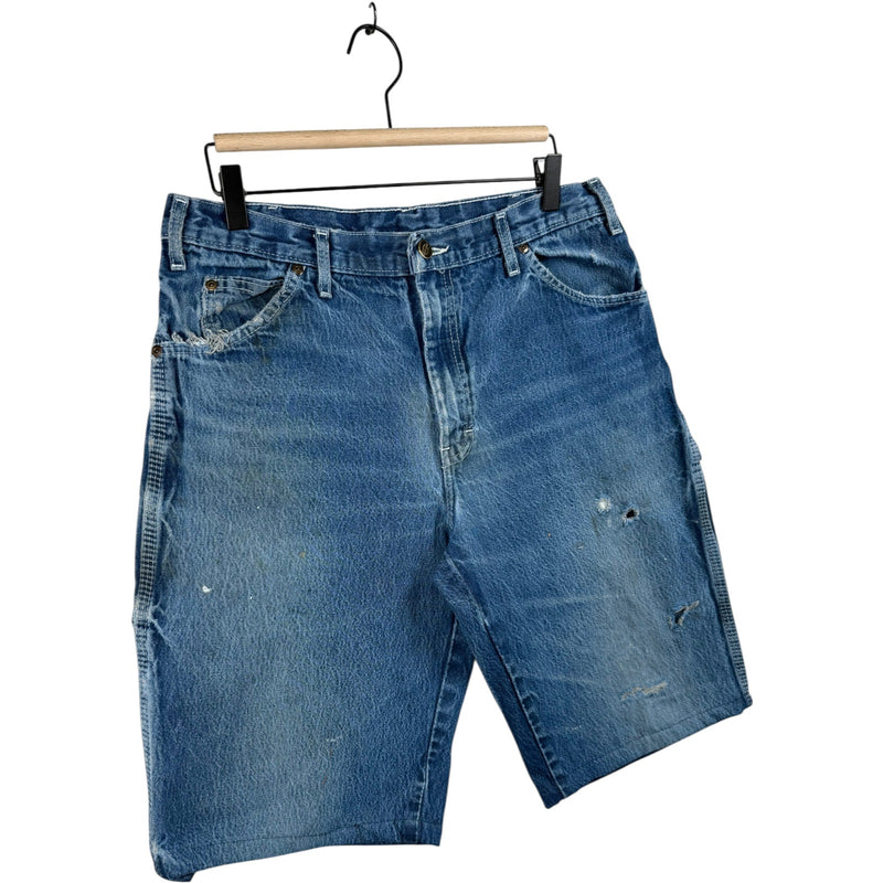 Vintage Dickies Utility Cargo Denim Shorts 34