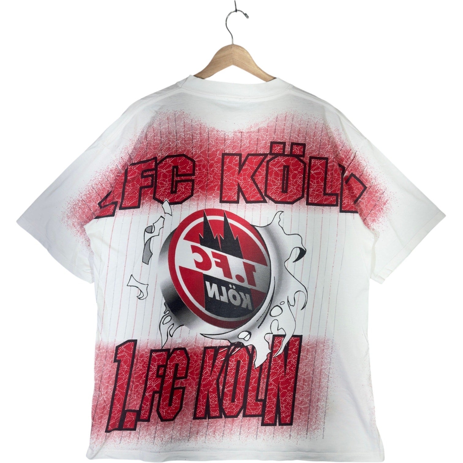 Vintage 1. FC Koln Team Logo Breakthrough AOP Soccer Tee
