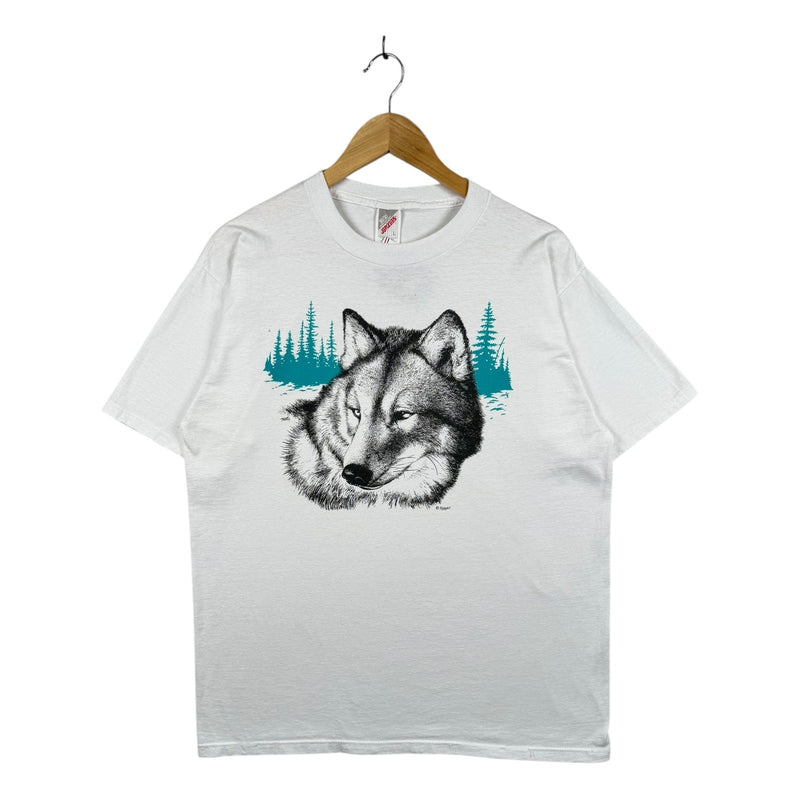 Vintage Wolf Nature Graphic T-Shirt